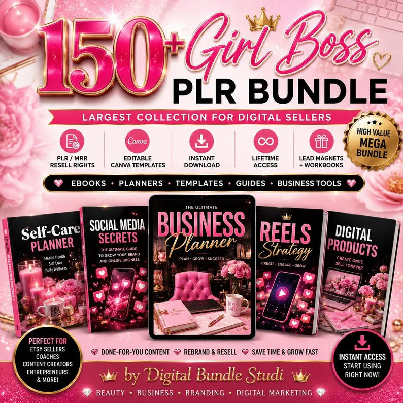150+ Girl Boss PLR Ultimate Bundle