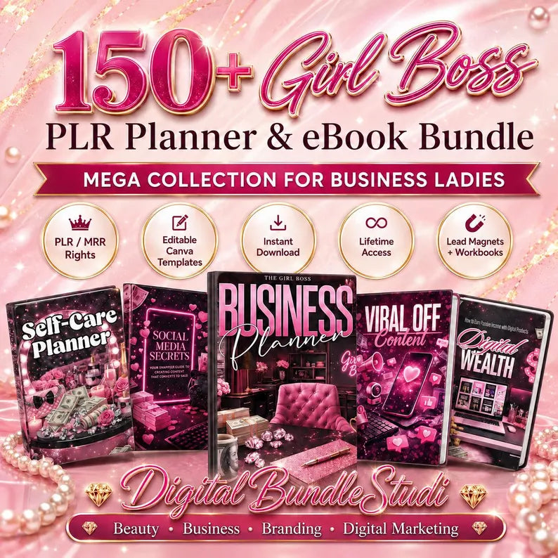 150+ Girl Boss PLR Ultimate Bundle
